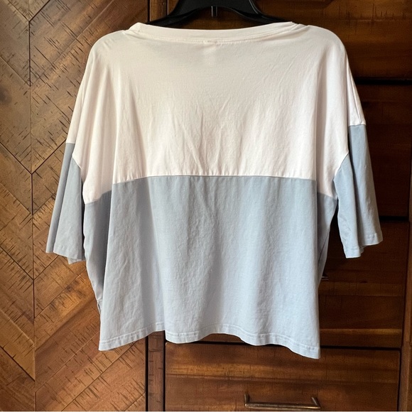 Boxy Color Block Crop Top - Picture 2 of 2